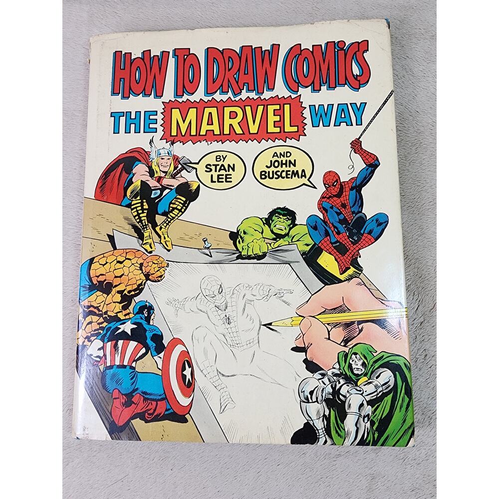Marvel How To Draw Comics By Stan Lee 1978 Hardcover Made in USA